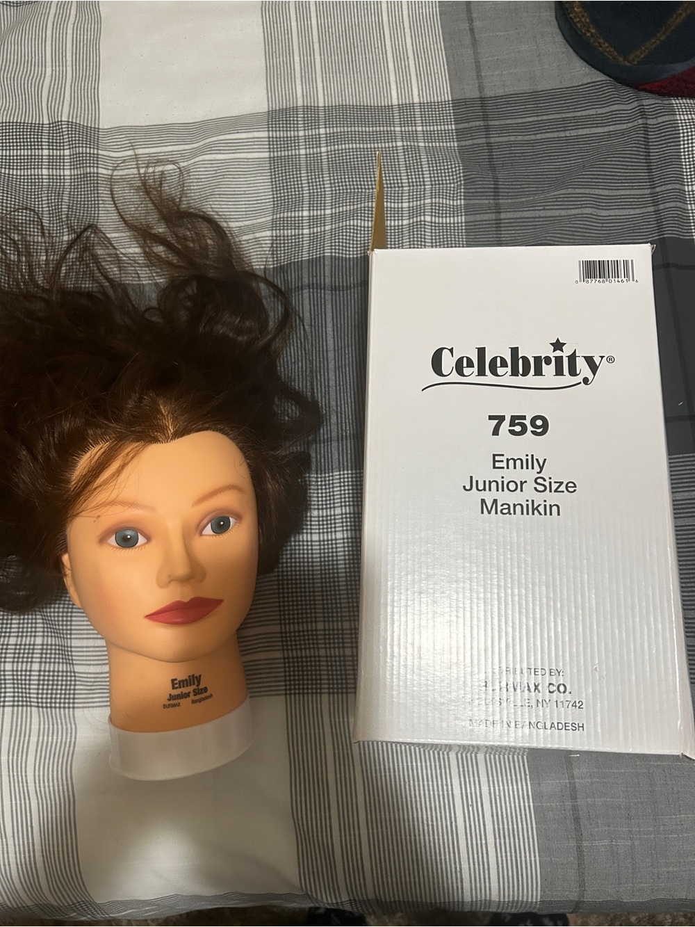 Celebrity Emily Junior Size Manikin Head - Brown Hair
